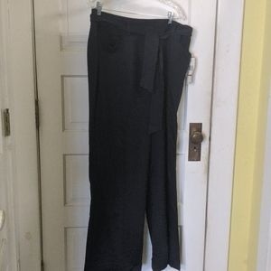 NWT Anne Klein 16W navy blue career pants